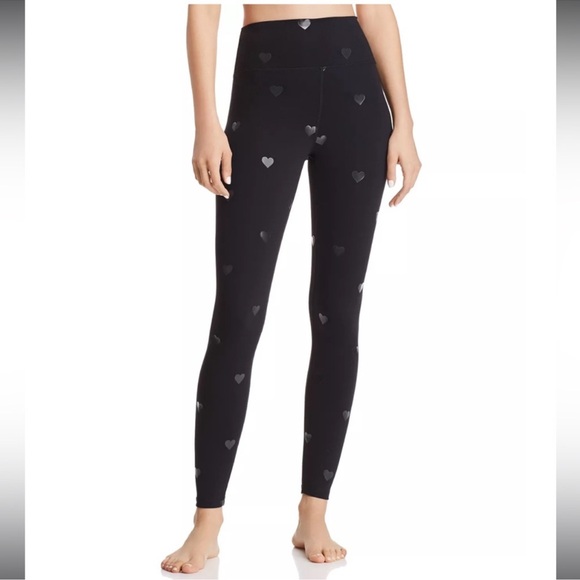 Spiritual Gangster Pants - Spiritual Gangster Black Intentions Heart High Rise Yoga Pants Leggings Smsll